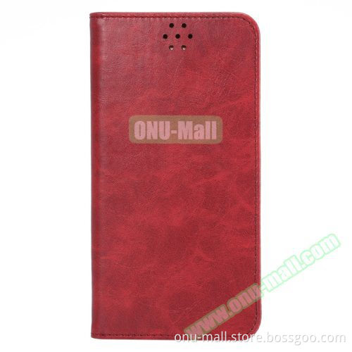 Cheap Price Crazy Horse Texture Leather Cover for Samsung Galaxy Note 5 Leather Case with Card Slots